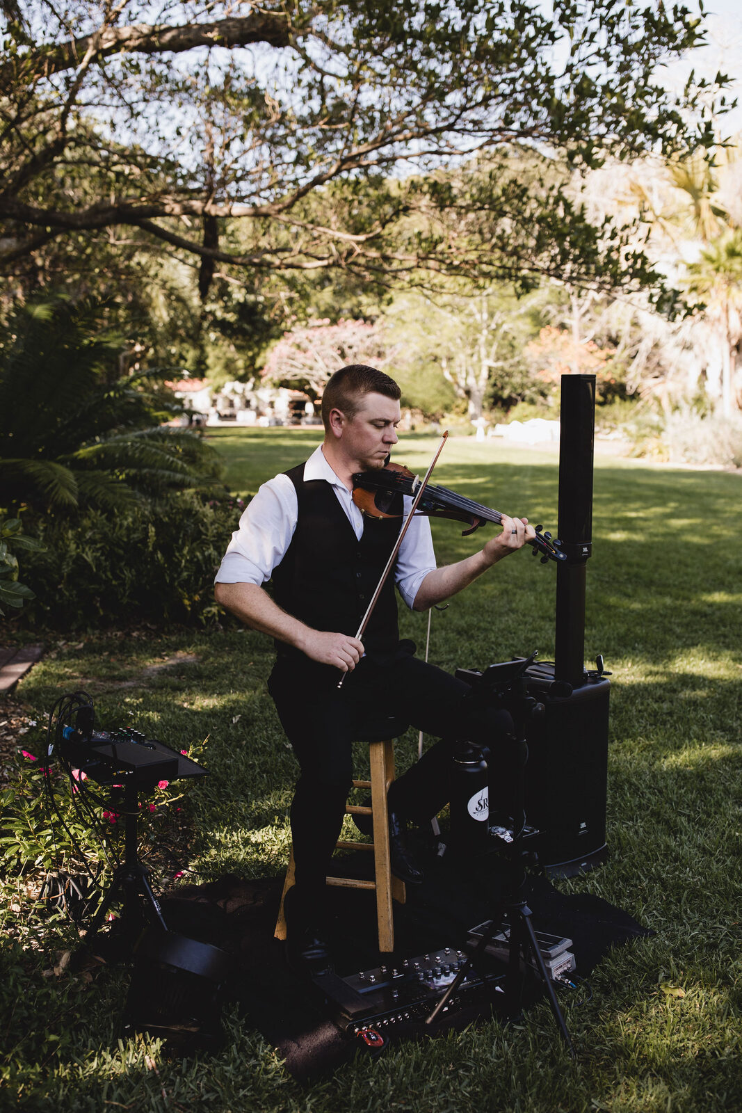 Live violinist represented by SRQ Entertainment Co.